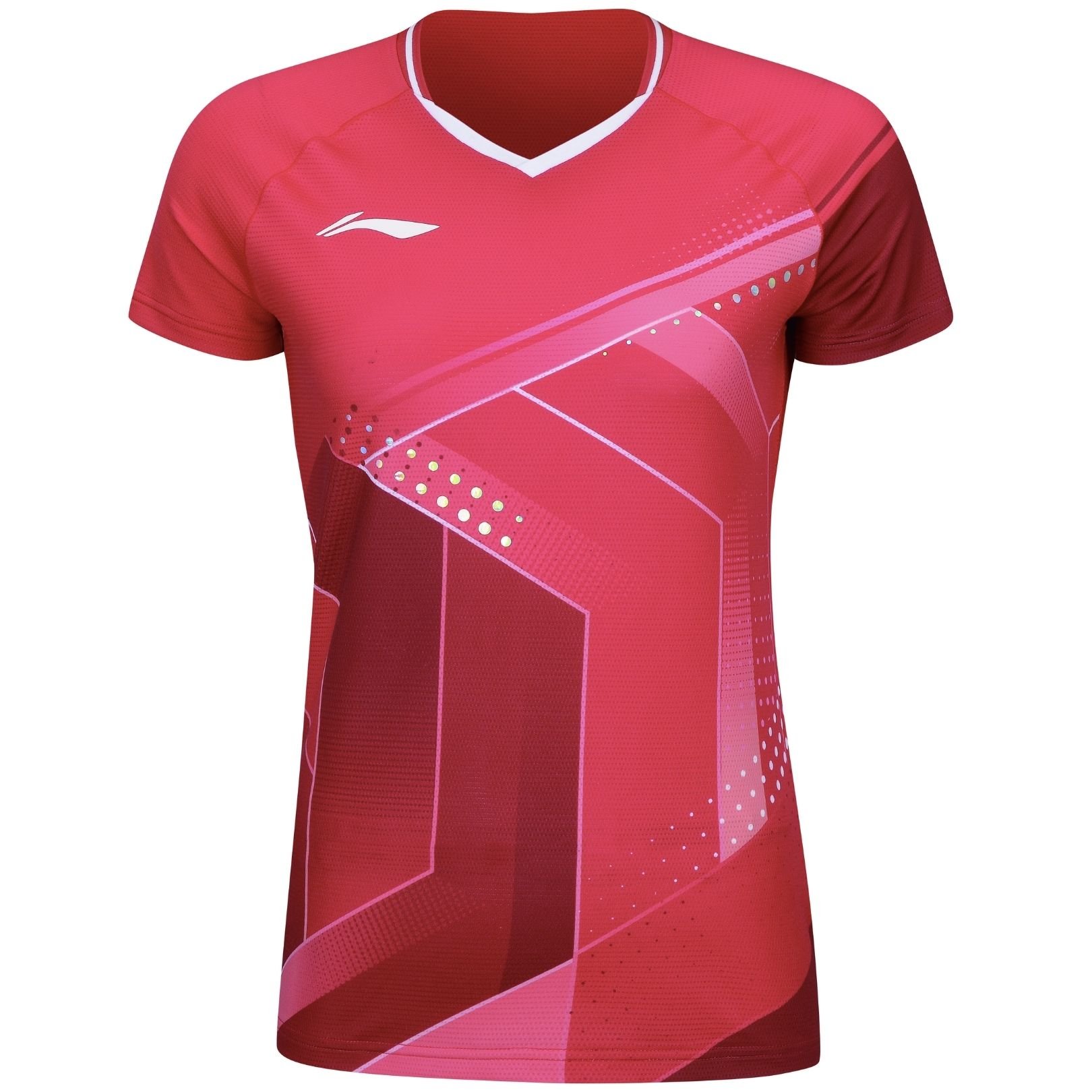 Li-Ning-AAYS054-1-Women-T-Shirt-National-Red-Badminton