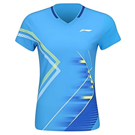 Li-Ning-AAYV046-4-Players-Women-T-shirt-Blue
