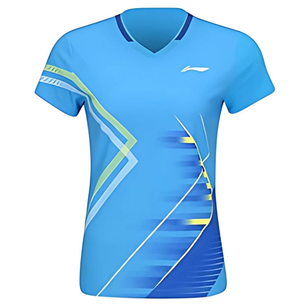 Li-Ning-AAYV046-4-Players-Women-T-shirt-Blue