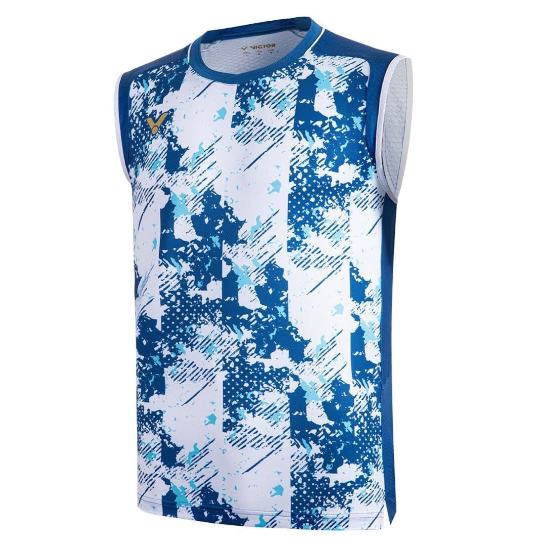 T 65001 Sleeveless T Shirt Azure Homme