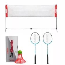 ZERV Kit de badminton d’extérieur